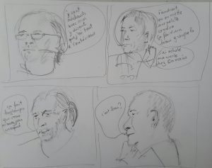 Croquis au Savanah Café 1/2